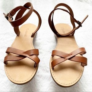 NWOT Madewell The Boardwalk Crisscross Sandal 6.5